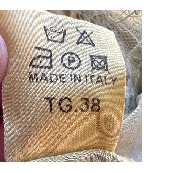 Phisique du Role Ombre Shift Dress LARGE Coquette Lace Italian Designer $398 NEW - Picture 9 of 10